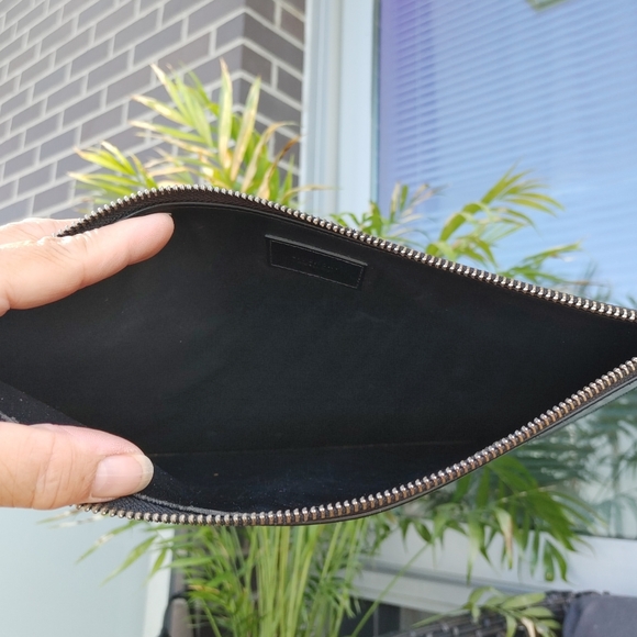 Givenchy Black Leather LOVE Clutch Bag - Picture 6 of 14